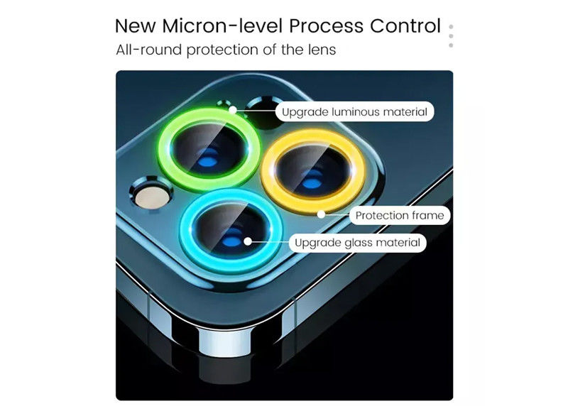Anti Fall Premier Luminous Camera Lens Protector For IPhone 12 Pro Max