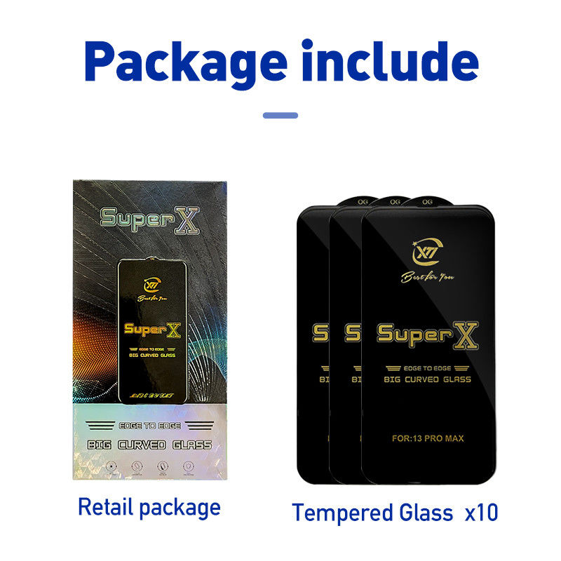 Full Glue 9H 0.4MM Tempered Glass Phone Screen Protector For Iphone